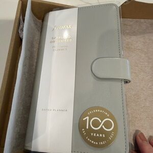 filoFAX Saffiano Organizer in Soft Lavender and Light Gray